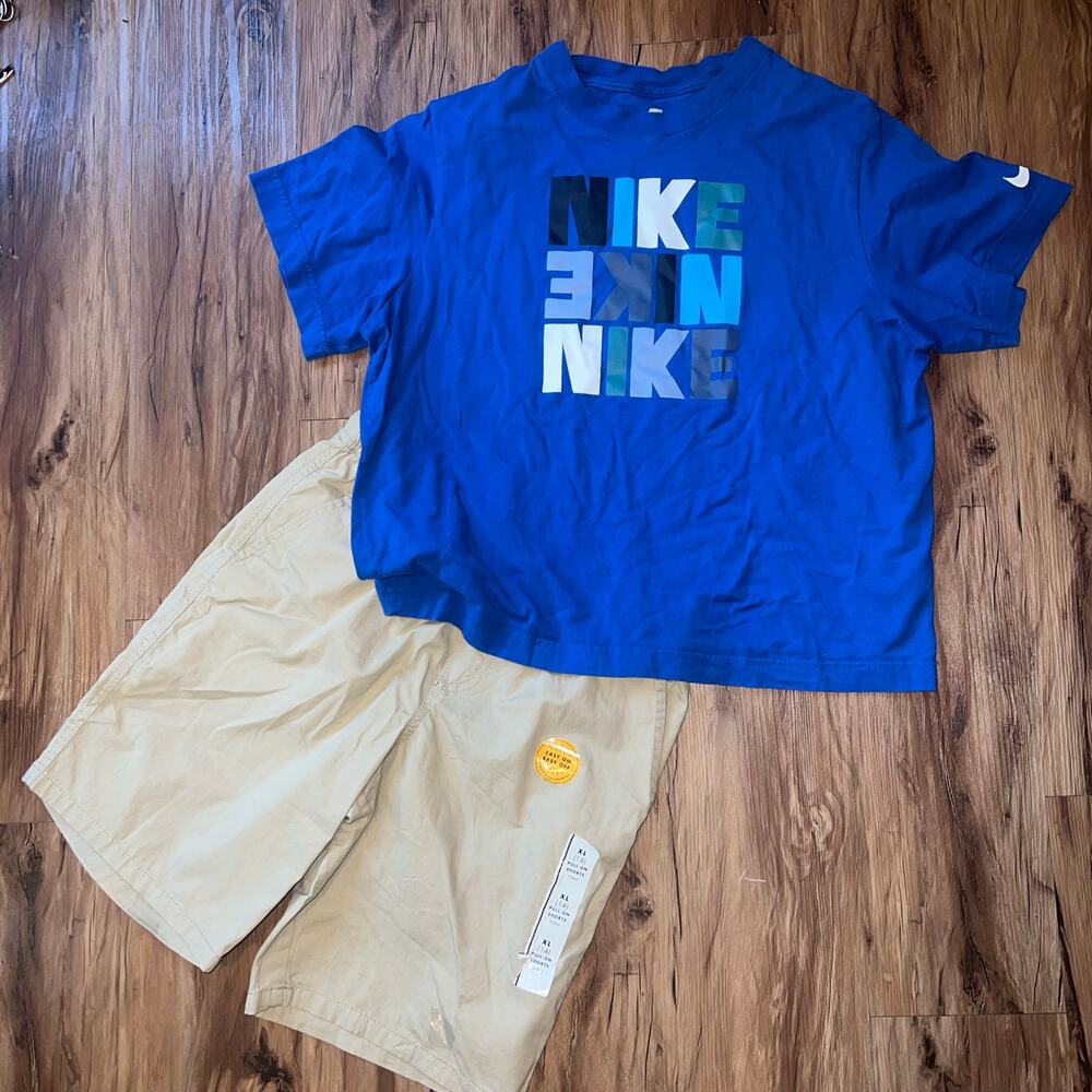 Boys XL bundle NWT Cat and Jack shorts, Excellent Used Nike Short Sleeve T-Shirt